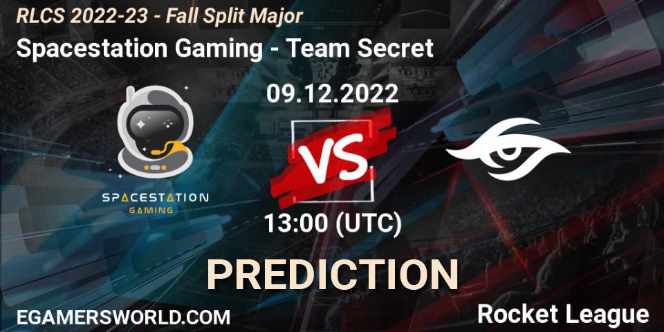 Pronóstico Spacestation Gaming - Team Secret. 09.12.22, Rocket League, RLCS 2022-23 - Fall Split Major