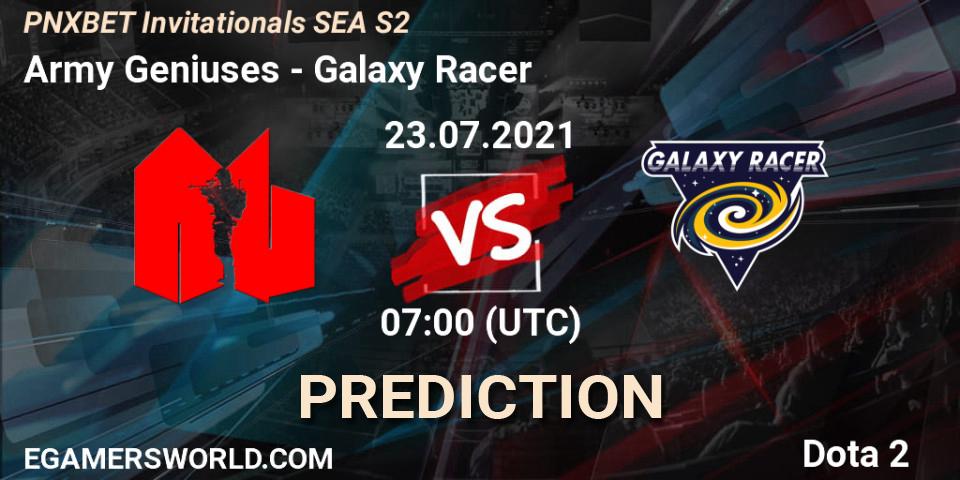 Pronóstico Army Geniuses - Galaxy Racer. 23.07.2021 at 07:03, Dota 2, PNXBET Invitationals SEA S2