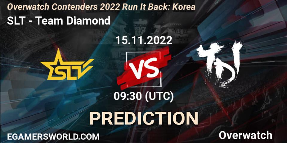 Pronóstico SLT - Team Diamond. 15.11.2022 at 09:30, Overwatch, Overwatch Contenders 2022 Run It Back: Korea