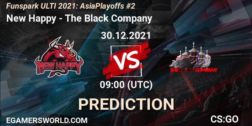 Pronóstico New Happy - The Black Company. 30.12.2021 at 09:00, Counter-Strike (CS2), Funspark ULTI 2021 Asia Playoffs 2