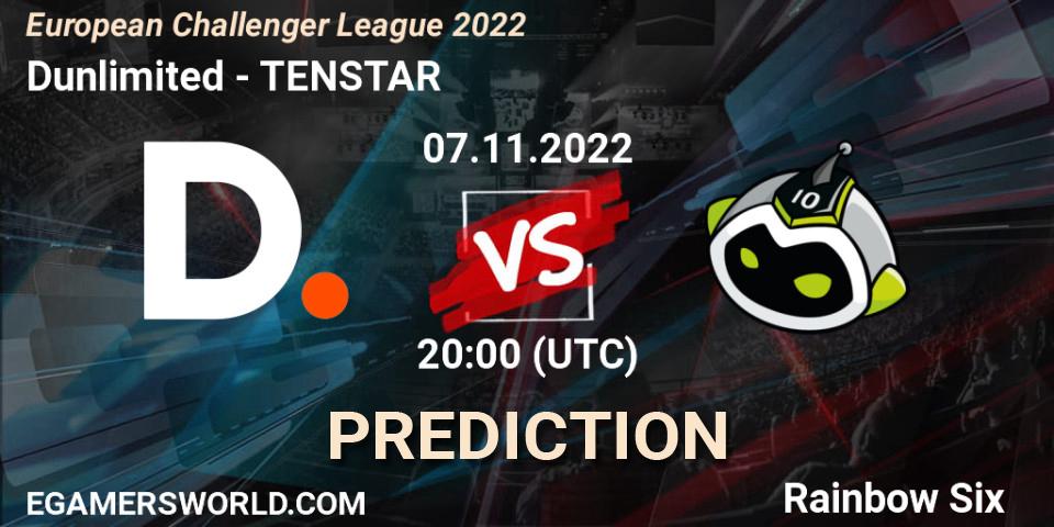 Pronóstico Dunlimited - TENSTAR. 07.11.2022 at 20:00, Rainbow Six, European Challenger League 2022
