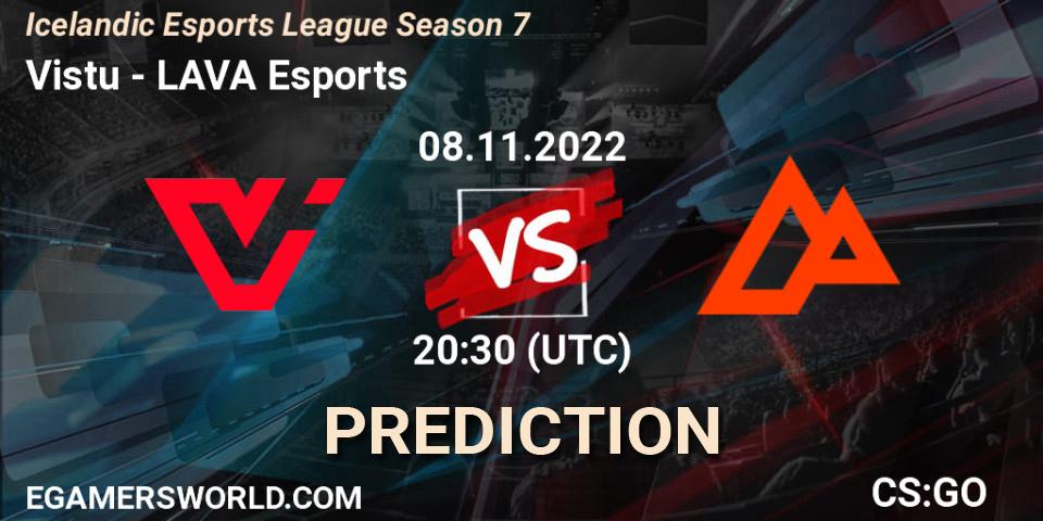 Pronóstico Viðstöðu - LAVA Esports. 08.11.2022 at 20:30, Counter-Strike (CS2), Icelandic Esports League Season 7