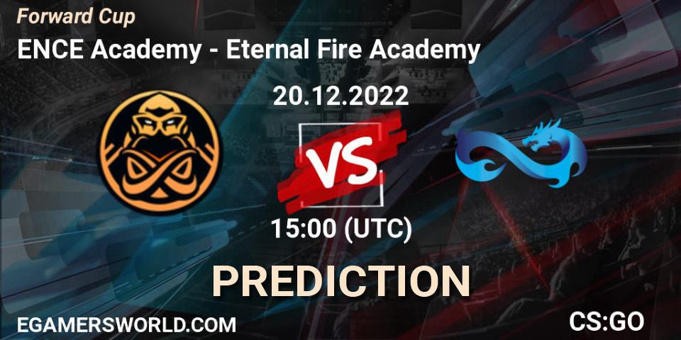 Pronóstico ENCE Academy - Eternal Fire Academy. 20.12.2022 at 18:00, Counter-Strike (CS2), Forward Cup
