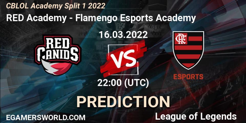Pronóstico RED Academy - Flamengo Esports Academy. 16.03.2022 at 22:00, LoL, CBLOL Academy Split 1 2022