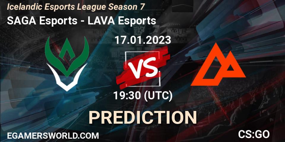 Pronóstico SAGA Esports - LAVA Esports. 17.01.23, CS2 (CS:GO), Icelandic Esports League Season 7