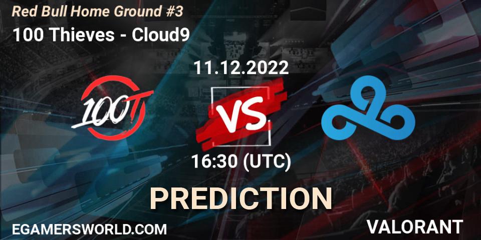 Pronóstico 100 Thieves - Cloud9. 11.12.22, VALORANT, Red Bull Home Ground #3