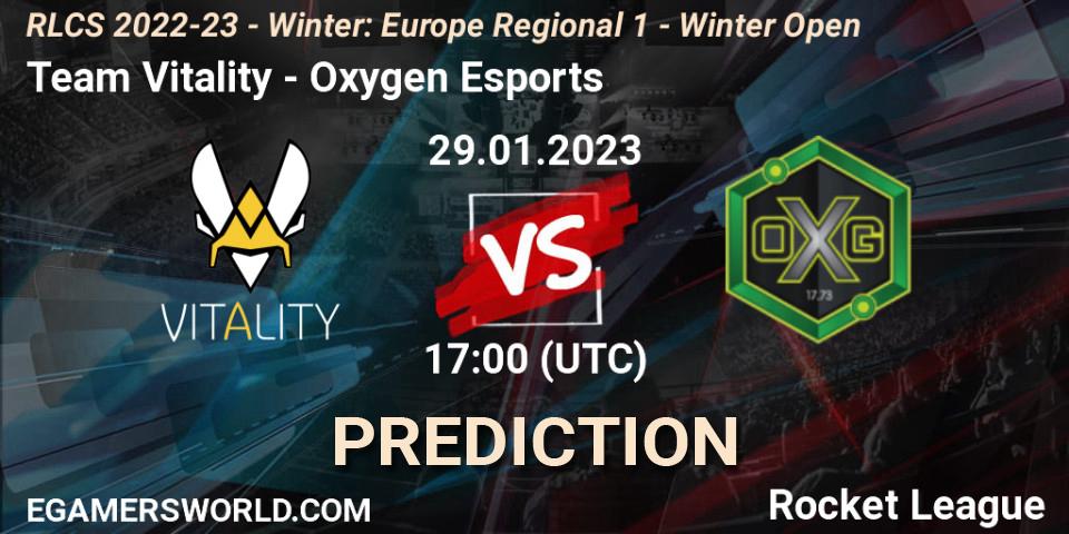 Pronóstico Team Vitality - Oxygen Esports. 29.01.23, Rocket League, RLCS 2022-23 - Winter: Europe Regional 1 - Winter Open