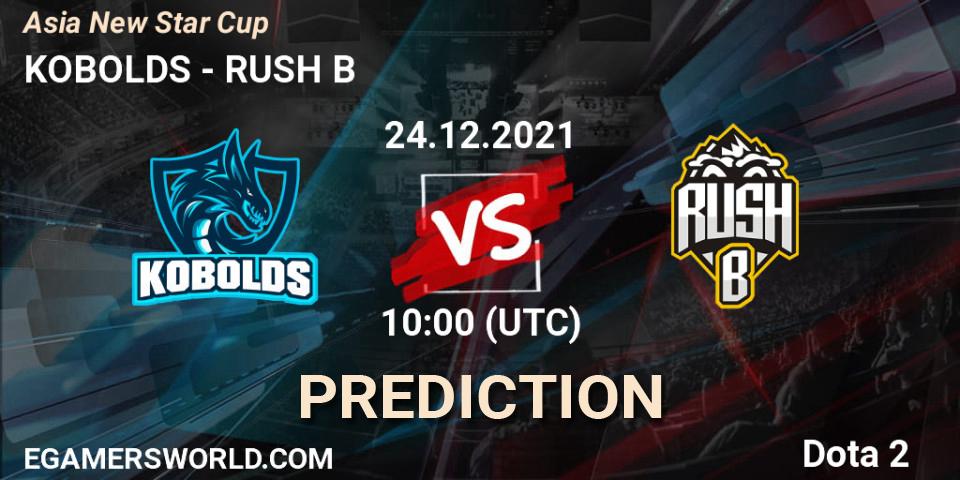 Pronóstico KOBOLDS - RUSH B. 24.12.2021 at 09:35, Dota 2, Asia New Star Cup