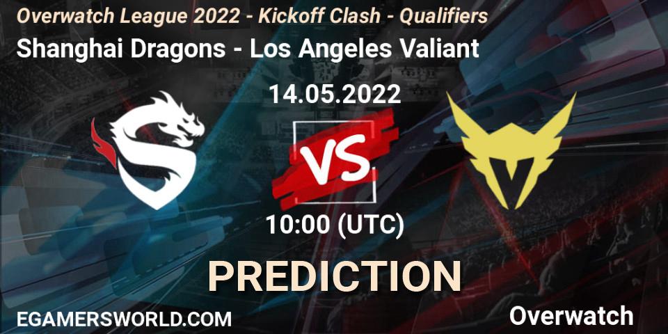 Pronóstico Shanghai Dragons - Los Angeles Valiant. 27.05.2022 at 13:15, Overwatch, Overwatch League 2022 - Kickoff Clash - Qualifiers