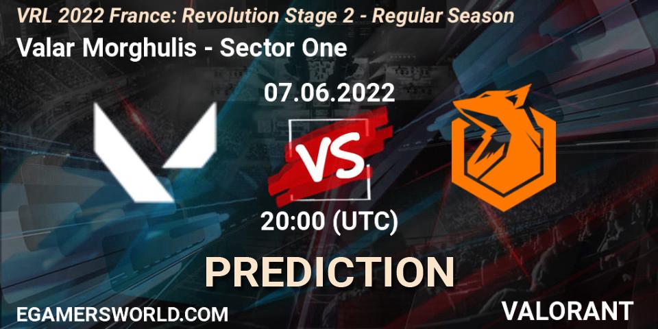 Pronóstico Valar Morghulis - Sector One. 07.06.2022 at 20:00, VALORANT, VRL 2022 France: Revolution Stage 2 - Regular Season