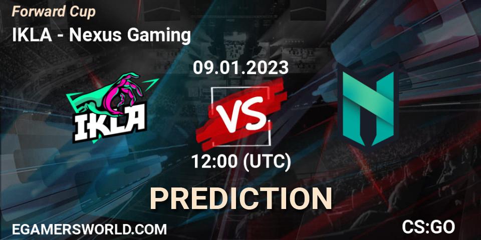 Pronóstico IKLA - Nexus Gaming. 09.01.2023 at 12:00, Counter-Strike (CS2), Forward Cup