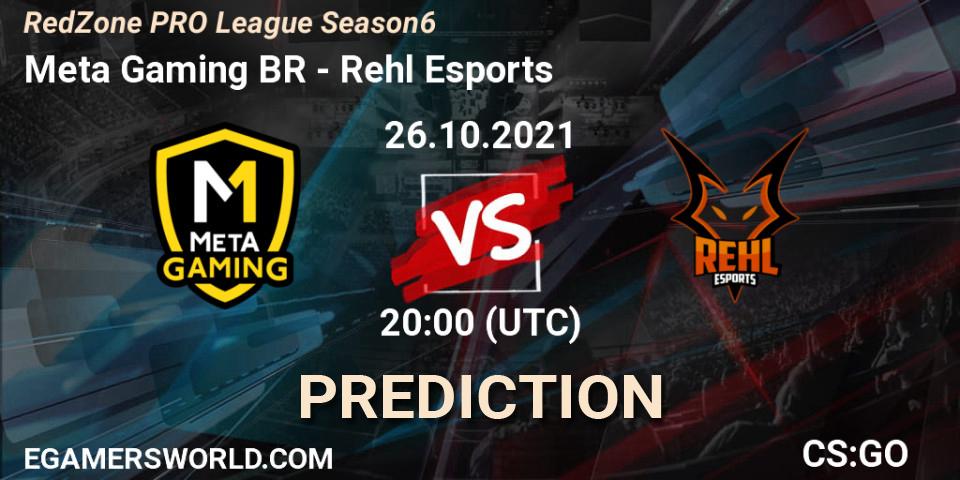 Pronóstico Meta Gaming BR - Rehl Esports. 26.10.21, CS2 (CS:GO), RedZone PRO League Season 6