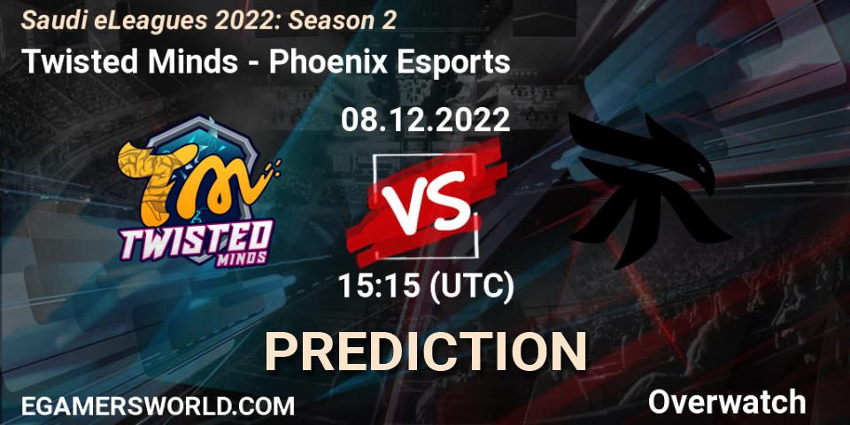 Pronóstico Twisted Minds - Phoenix Esports. 08.12.22, Overwatch, Saudi eLeagues 2022: Season 2