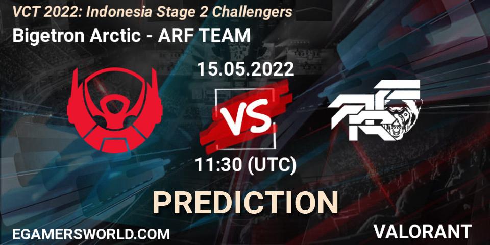 Pronóstico Bigetron Arctic - ARF TEAM. 15.05.2022 at 12:10, VALORANT, VCT 2022: Indonesia Stage 2 Challengers