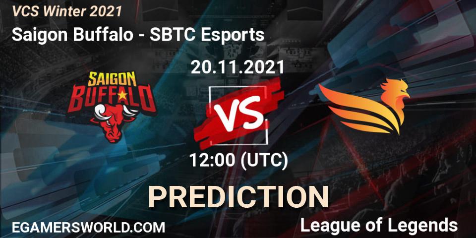 Pronóstico Saigon Buffalo - SBTC Esports. 20.11.2021 at 12:00, LoL, VCS Winter 2021