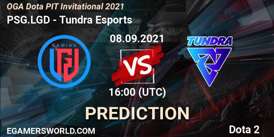Pronóstico PSG.LGD - Tundra Esports. 08.09.2021 at 15:24, Dota 2, OGA Dota PIT Invitational 2021
