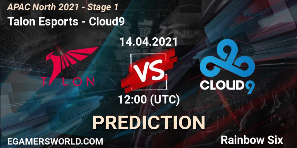 Pronóstico Talon Esports - Cloud9. 14.04.2021 at 12:00, Rainbow Six, APAC North 2021 - Stage 1