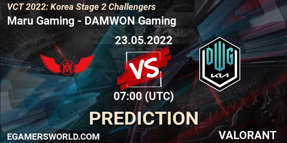 Pronóstico Maru Gaming - DAMWON Gaming. 23.05.2022 at 07:00, VALORANT, VCT 2022: Korea Stage 2 Challengers