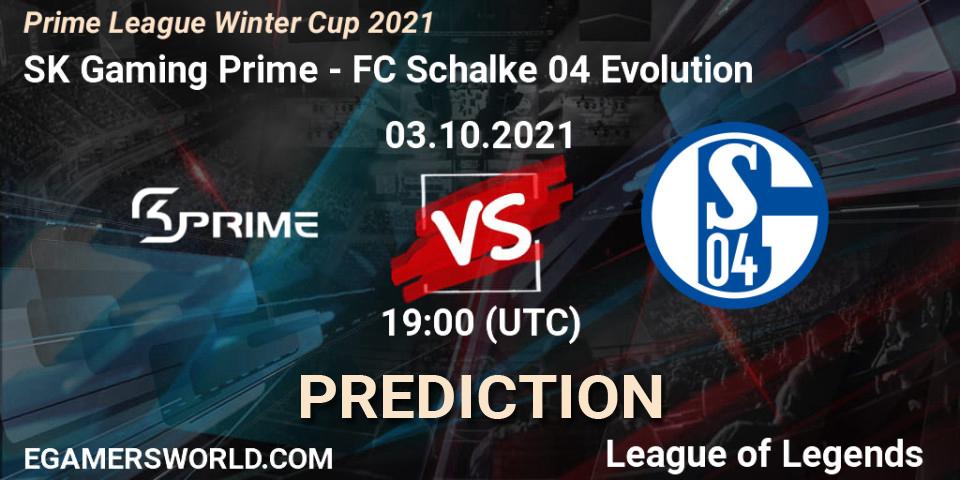 Pronóstico SK Gaming Prime - FC Schalke 04 Evolution. 03.10.21, LoL, Prime League Winter Cup 2021