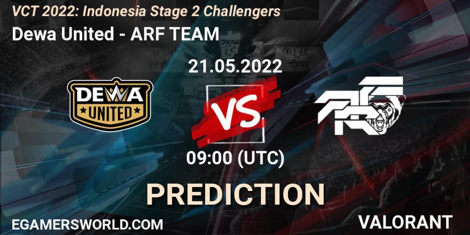Pronóstico Dewa United - ARF TEAM. 21.05.2022 at 09:30, VALORANT, VCT 2022: Indonesia Stage 2 Challengers