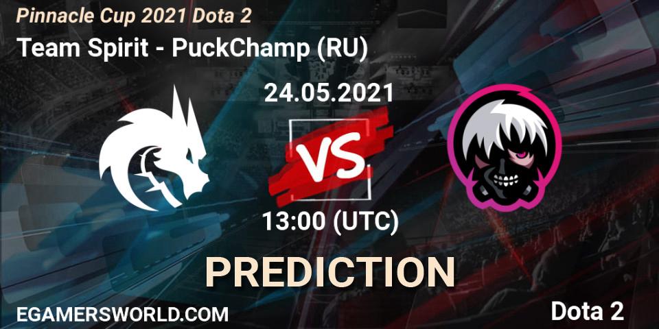 Pronóstico Team Spirit - PuckChamp (RU). 24.05.2021 at 13:00, Dota 2, Pinnacle Cup 2021 Dota 2