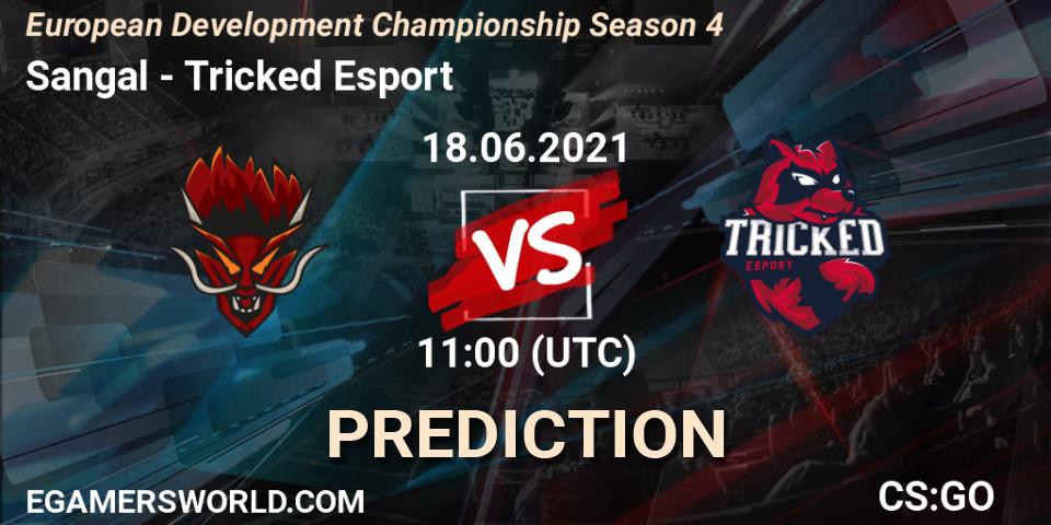 Pronóstico Sangal - Tricked Esport. 18.06.2021 at 11:30, Counter-Strike (CS2), European Development Championship Season 4