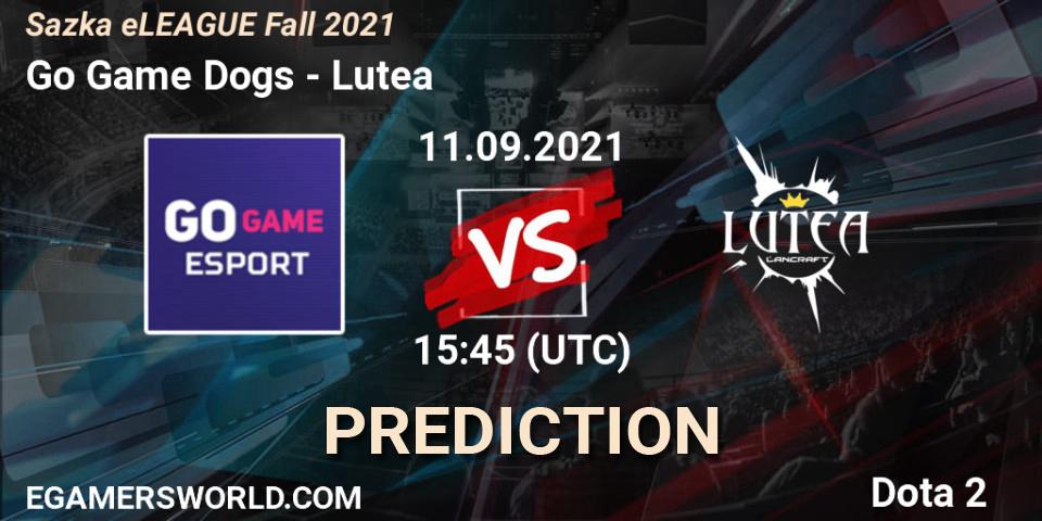 Pronóstico Go Game Dogs - Lutea. 11.09.2021 at 16:19, Dota 2, Sazka eLEAGUE Fall 2021