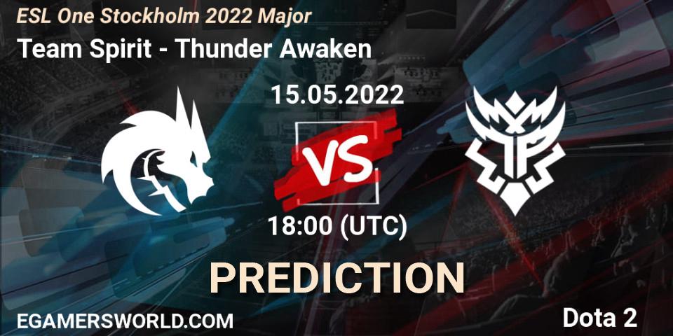 Pronóstico Team Spirit - Thunder Awaken. 15.05.2022 at 18:00, Dota 2, ESL One Stockholm 2022 Major