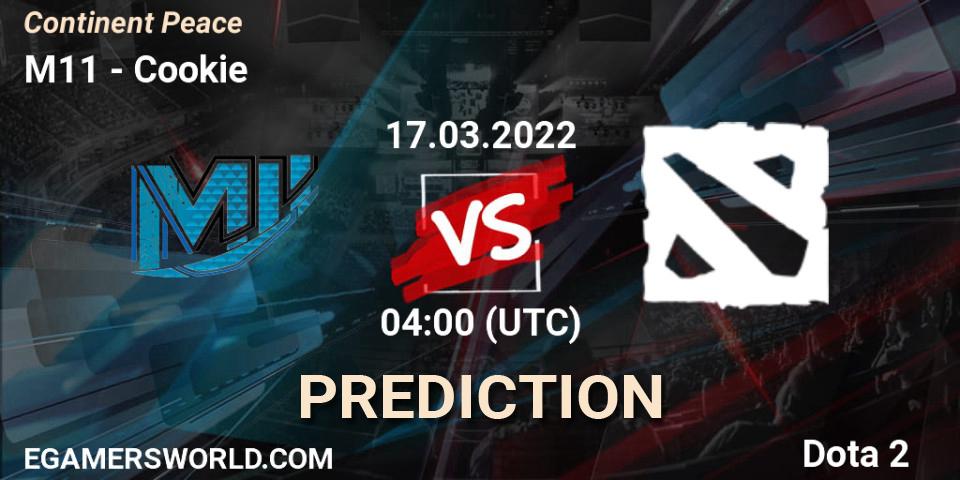 Pronóstico M11 - Cookie. 17.03.2022 at 04:19, Dota 2, Continent Peace