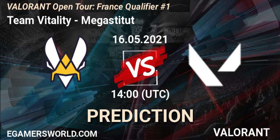 Pronóstico Team Vitality - Megastitut. 16.05.2021 at 14:00, VALORANT, VALORANT Open Tour: France Qualifier #1