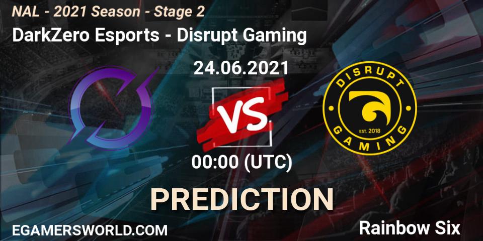 Pronóstico DarkZero Esports - Disrupt Gaming. 24.06.2021 at 00:00, Rainbow Six, NAL - 2021 Season - Stage 2