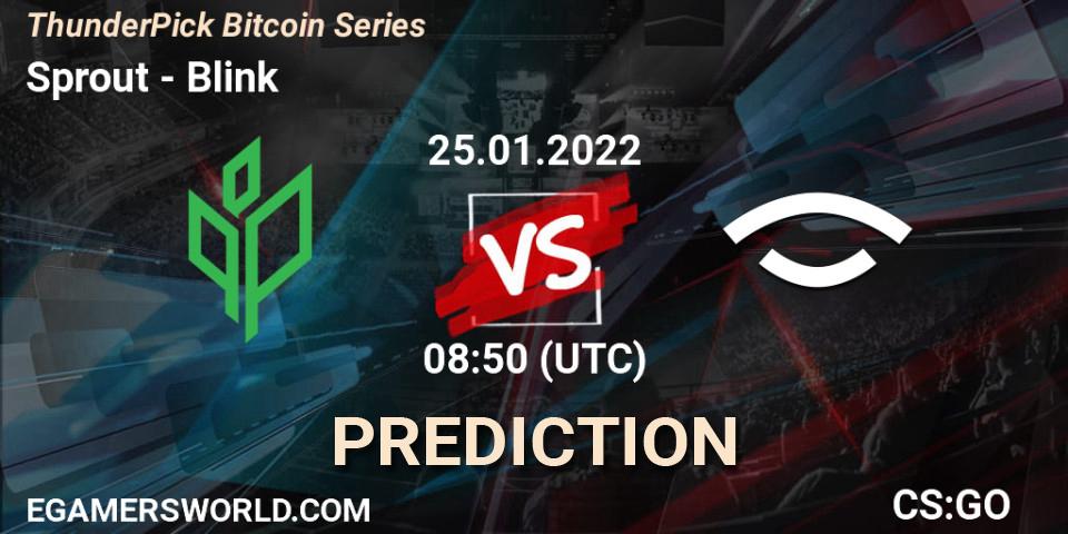 Pronóstico Sprout - Blink. 25.01.2022 at 15:50, Counter-Strike (CS2), ThunderPick Bitcoin Series