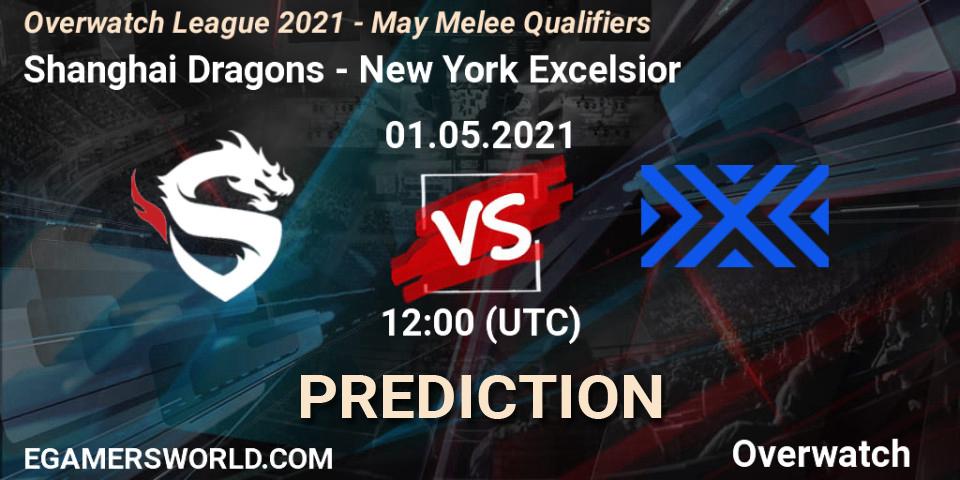 Pronóstico Shanghai Dragons - New York Excelsior. 01.05.2021 at 11:00, Overwatch, Overwatch League 2021 - May Melee Qualifiers
