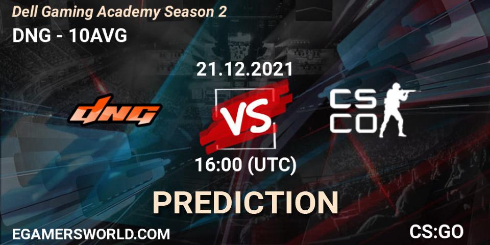 Pronóstico DNG - 10AVG. 21.12.2021 at 16:00, Counter-Strike (CS2), Dell Gaming Academy Season 2