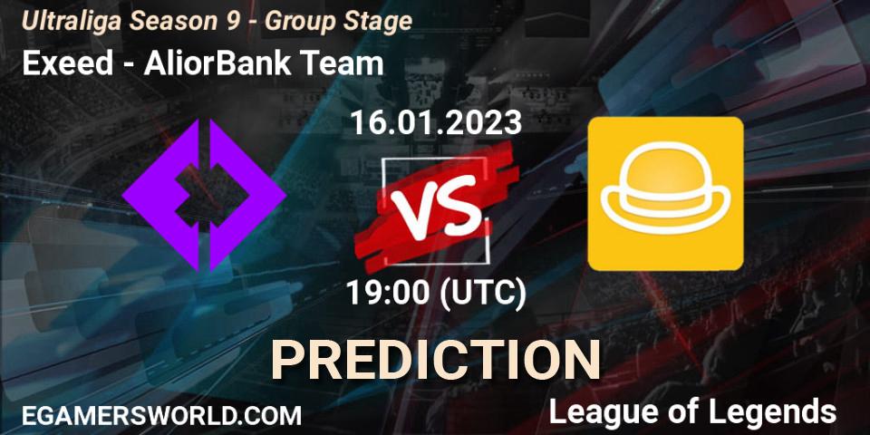 Pronóstico Exeed - AliorBank Team. 16.01.2023 at 19:00, LoL, Ultraliga Season 9 - Group Stage