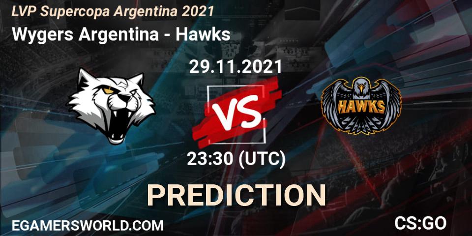 Pronóstico Wygers Argentina - Hawks. 29.11.2021 at 23:30, Counter-Strike (CS2), LVP Supercopa Argentina 2021