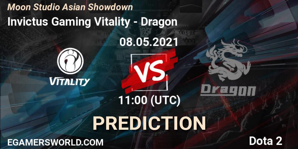 Pronóstico Invictus Gaming Vitality - Dragon. 08.05.2021 at 11:46, Dota 2, Moon Studio Asian Showdown