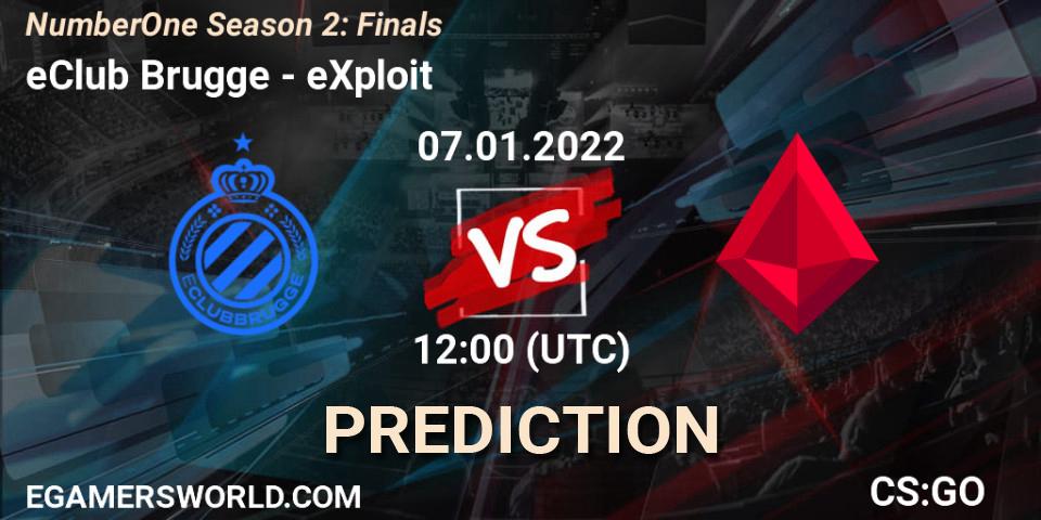 Pronóstico eClub Brugge - eXploit. 07.01.2022 at 12:10, Counter-Strike (CS2), NumberOne Season 2: Finals