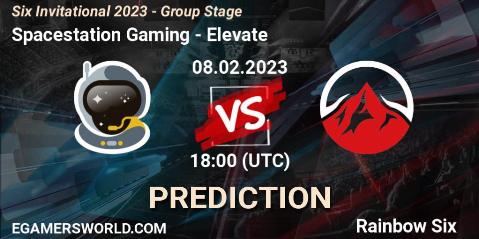 Pronóstico Spacestation Gaming - Elevate. 08.02.23, Rainbow Six, Six Invitational 2023 - Group Stage
