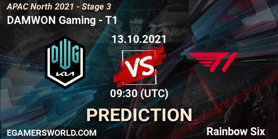 Pronóstico DAMWON Gaming - T1. 13.10.2021 at 09:30, Rainbow Six, APAC North 2021 - Stage 3