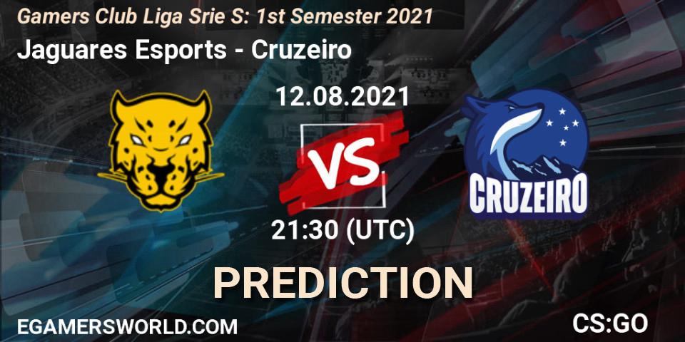 Pronóstico Jaguares Esports - Cruzeiro. 12.08.2021 at 21:25, Counter-Strike (CS2), Gamers Club Liga Série S: 1st Semester 2021