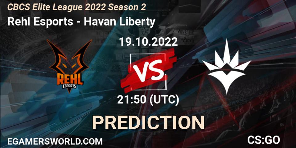 Pronóstico Rehl Esports - Havan Liberty. 19.10.22, CS2 (CS:GO), CBCS Elite League 2022 Season 2