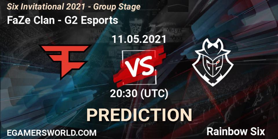 Pronóstico FaZe Clan - G2 Esports. 11.05.2021 at 19:30, Rainbow Six, Six Invitational 2021 - Group Stage