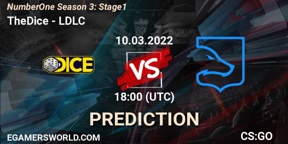 Pronóstico TheDice - LDLC. 10.03.2022 at 18:00, Counter-Strike (CS2), NumberOne Season 3: Stage 1