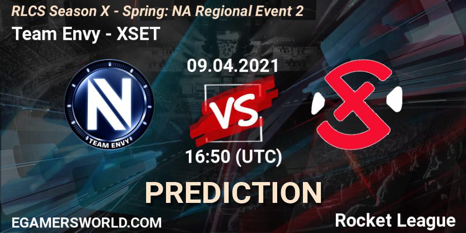 Pronóstico Team Envy - XSET. 09.04.2021 at 16:50, Rocket League, RLCS Season X - Spring: NA Regional Event 2