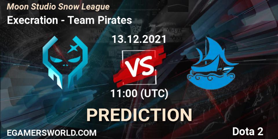 Pronóstico Execration - Team Pirates. 14.12.2021 at 12:29, Dota 2, Moon Studio Snow League