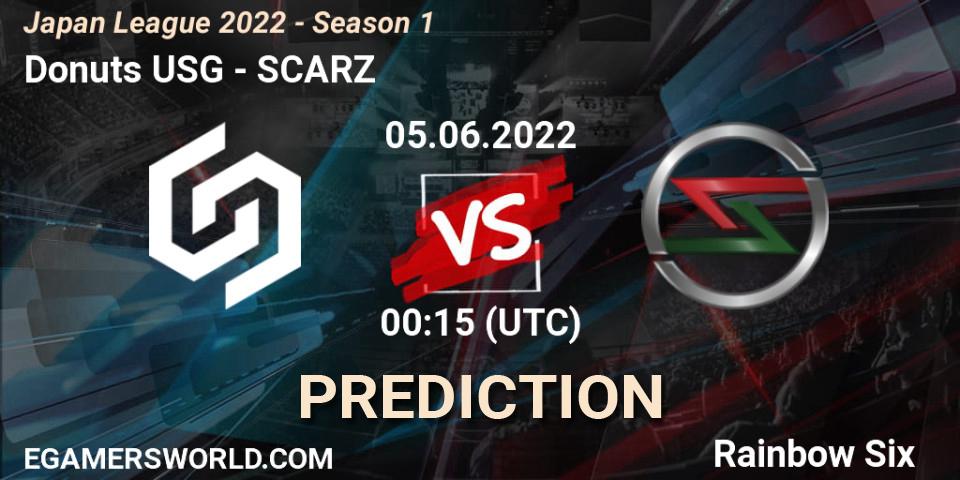 Pronóstico Donuts USG - SCARZ. 05.06.2022 at 00:15, Rainbow Six, Japan League 2022 - Season 1