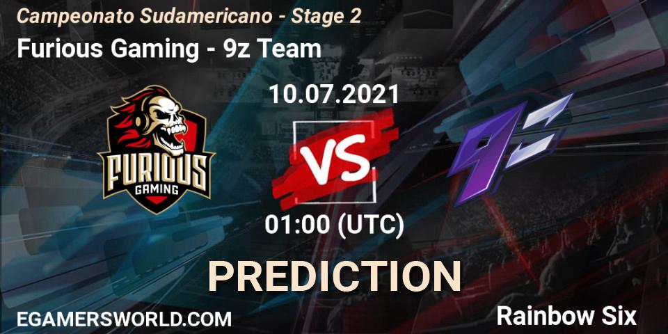 Pronóstico Furious Gaming - 9z Team. 10.07.2021 at 01:15, Rainbow Six, Campeonato Sudamericano - Stage 2