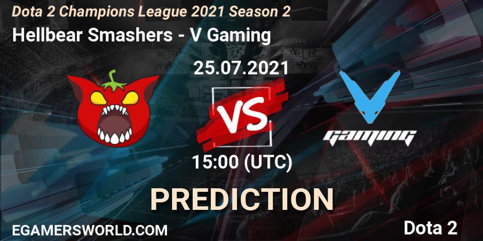 Pronóstico Hellbear Smashers - V Gaming. 25.07.2021 at 15:38, Dota 2, Dota 2 Champions League 2021 Season 2