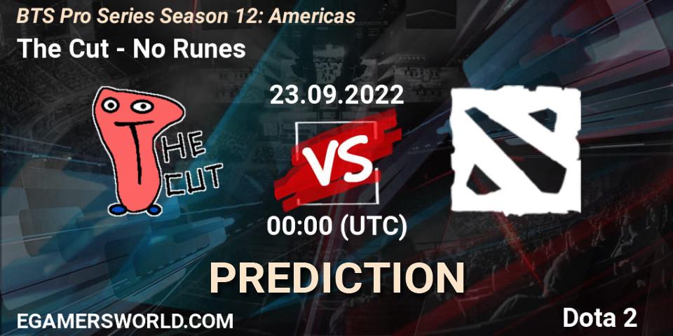 Pronóstico The Cut - No Runes. 23.09.2022 at 00:18, Dota 2, BTS Pro Series Season 12: Americas